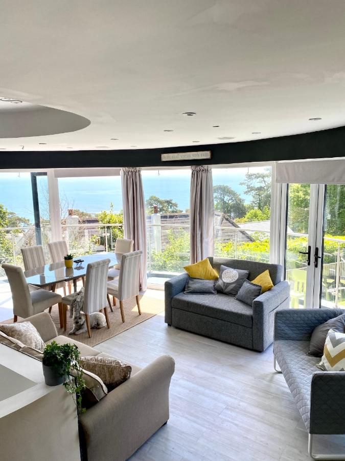 One Of The Best Properties In Lyme! Breathtaking Views Across The Whole Bay. 3 Stories With 2 Tier Veranda Around The Property. Sleeps 6 Lyme Regis Extérieur photo